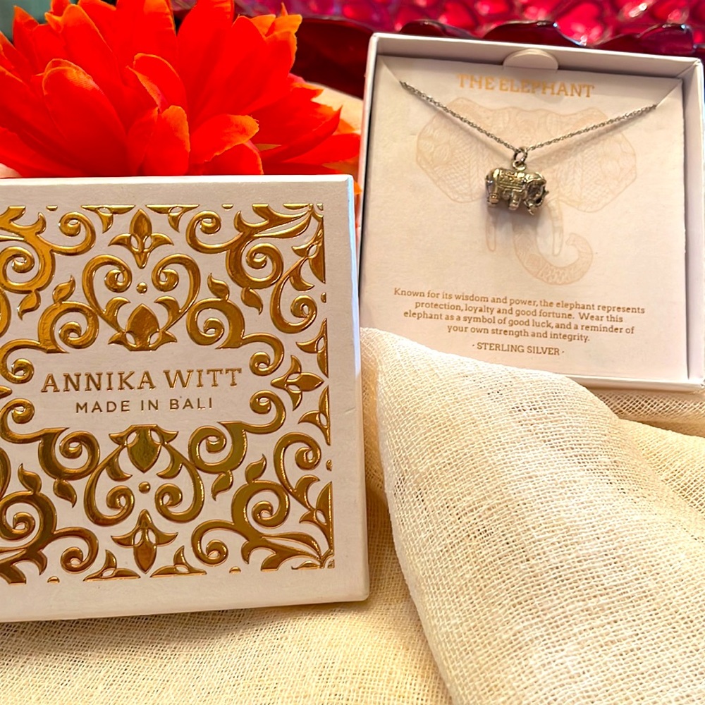 “The Elephant “ Sterling Silver Necklace by Annika Witt